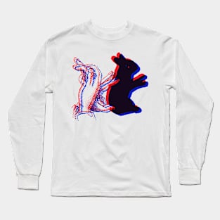 3D Shadow Puppet - BUNNY Long Sleeve T-Shirt